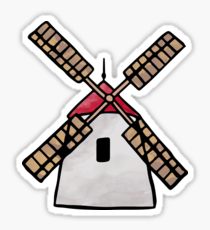 210x230 Windmill Drawing Stickers Redbubble