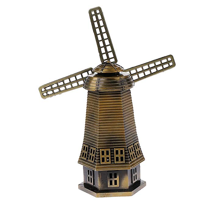 679x679 B Blesiya Metal Model Dutch Windmill Statue