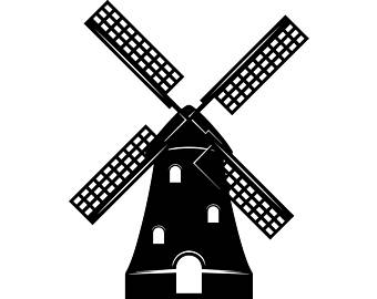 Dutch Windmill Drawing | Free download on ClipArtMag