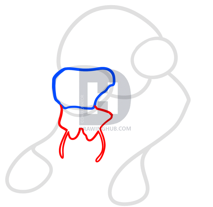 741x720 How To Draw The Rhino Alien From Call Of Duty, Step