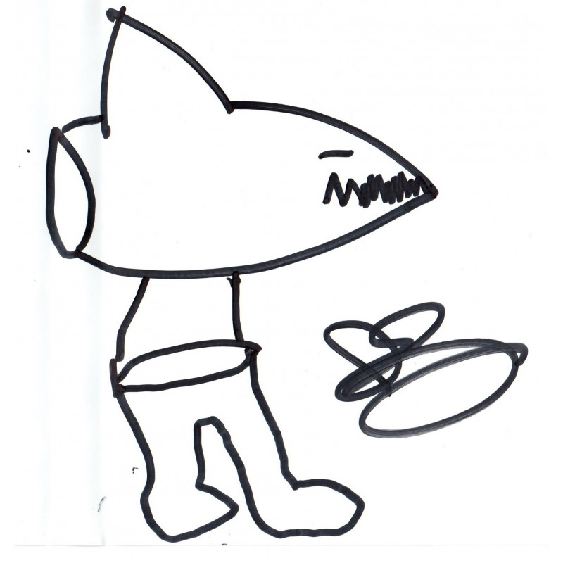 800x800 Sharknado Dvd Signed Extra Ian Ziering Shark Drawing Plus