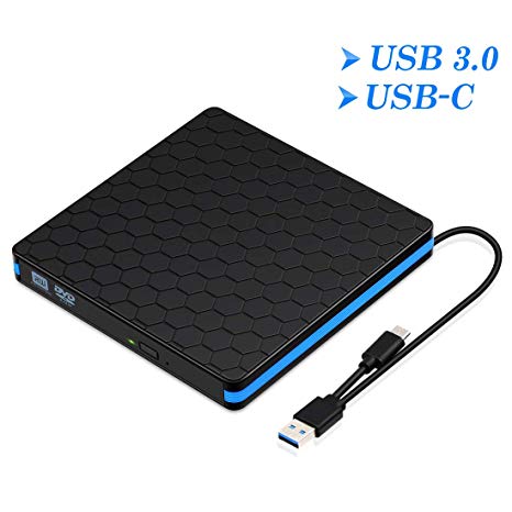466x466 Kingbox External Dvd Drive, Portable Usb Type C Cd
