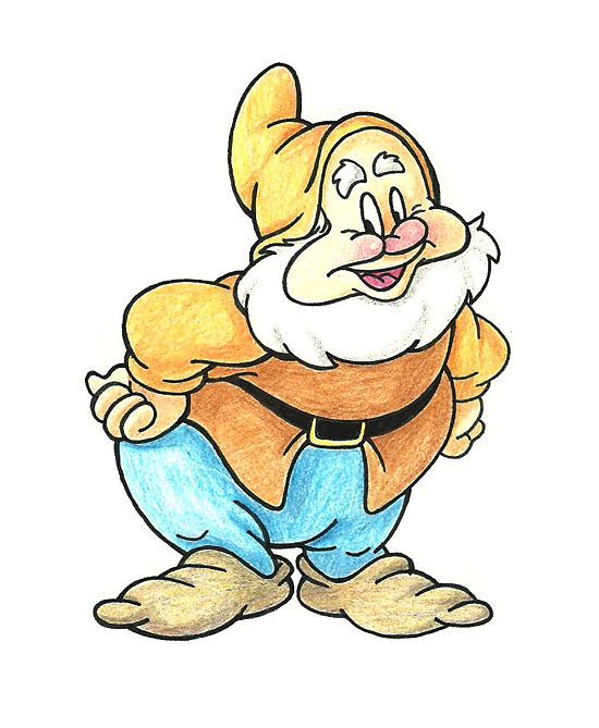 550x669 draw happy from the seven dwarfs how to draw disney drawings