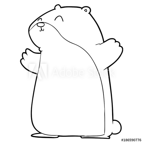 500x500 Cartoon Hamster