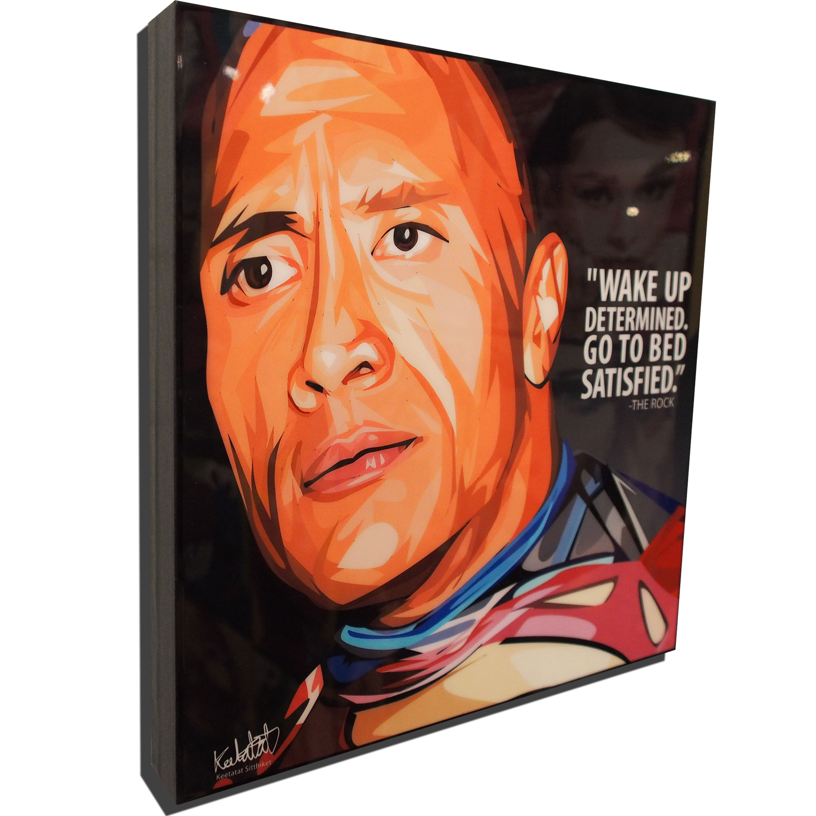 2760x2760 Dwayne Johnson Poster Wake Up Determined