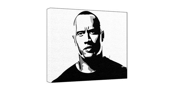 600x350 Dwayne The Rock Johnson Pop Art Painting