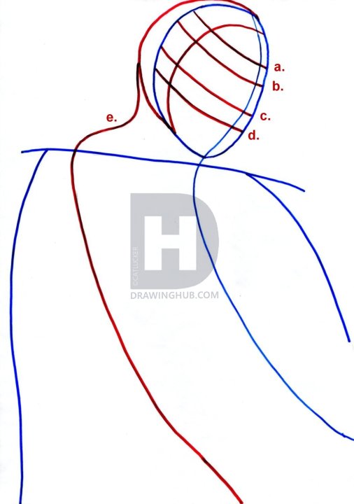506x720 How To Draw Dwayne Johnson, The Rock, Step