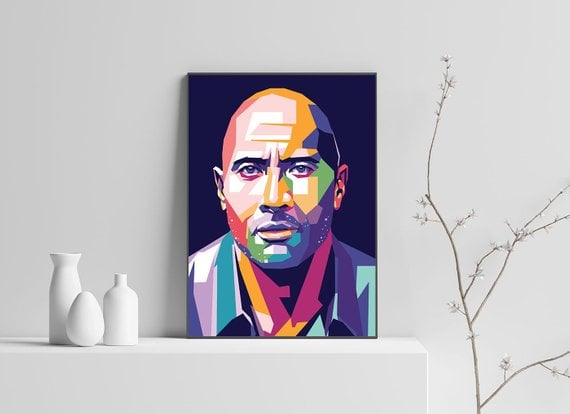 570x414 art print gifts for dwayne johnson fans popsugar celebrity photo