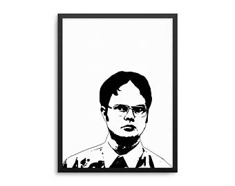 340x270 dwight schrute poster etsy