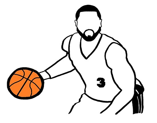 550x433 dwyane wade dribbling a basketball posters