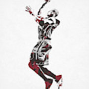 180x180 Dwyane Wade Miami Heat Pixel Art Mixed Media