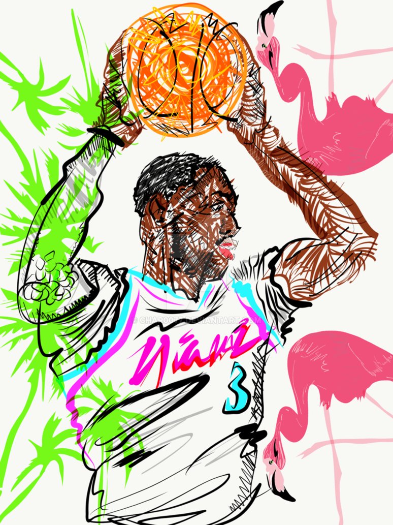 774x1033 Dwyane Wade Miami Heat Vice Uniform
