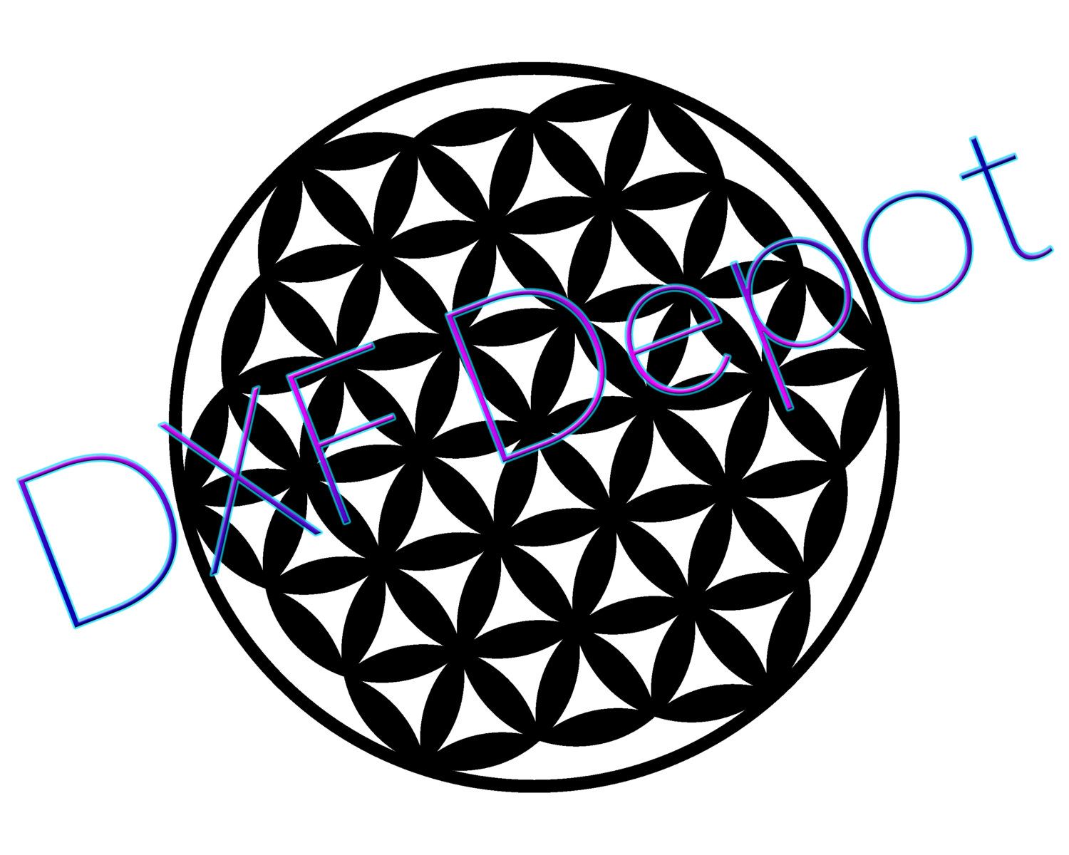1500x1200 Flower Of Life Dxf Format