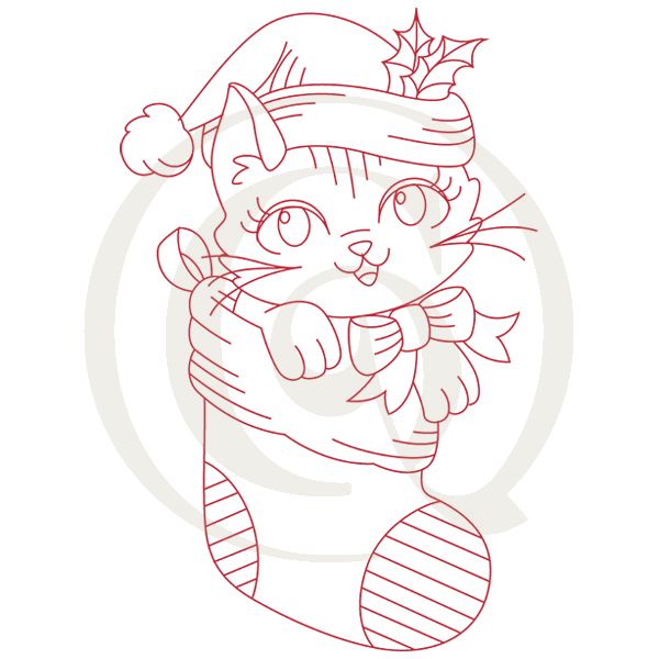 600x600 meowy christmas stocking svgdxf cats drawing craft genesis