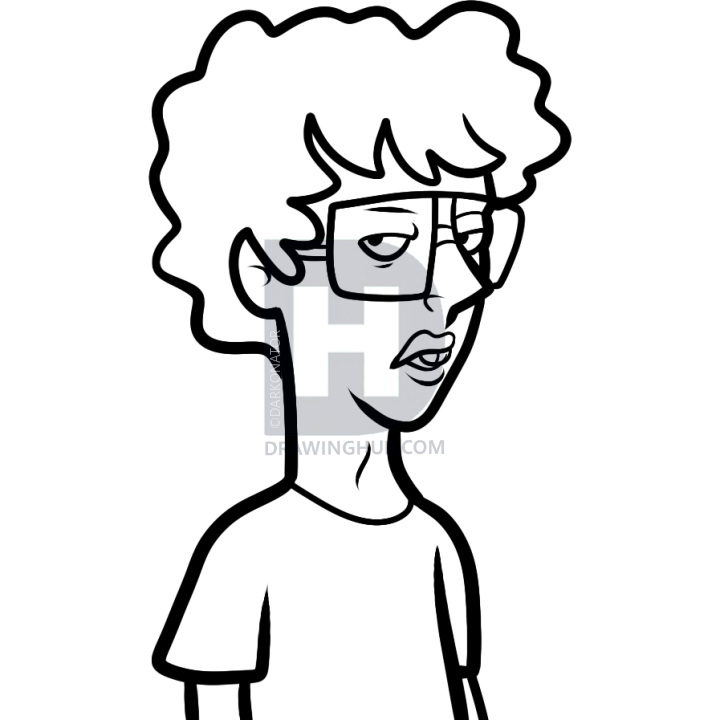 720x720 how to draw napoleon dynamite, step