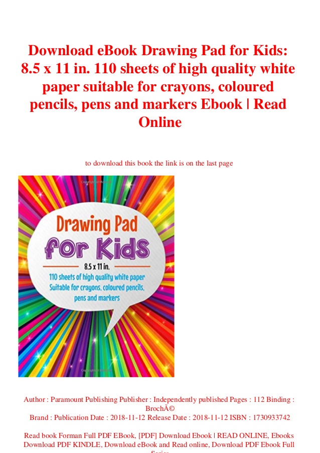 638x903 Download Ebook Drawing Pad For Kids X In Sheets Of High