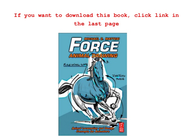 638x451 E Book Download Force Animal Drawing Animal Locomotion And Design