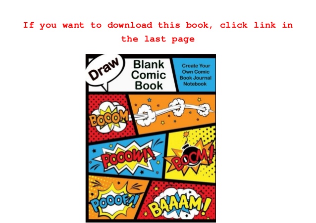 638x451 read blank comic book create your own comic book journal notebook
