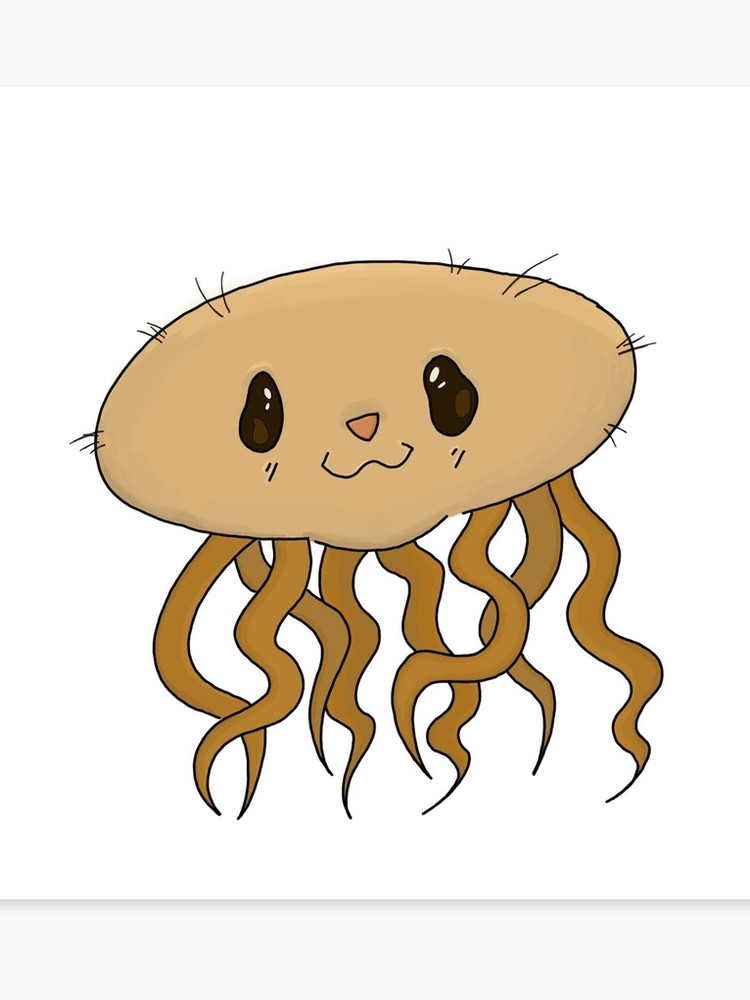 750x1000 E Coli Kawaii Cartoon Canvas Print