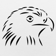 190x190 Eagle Drawing Black Baby Bib Spreadshirt