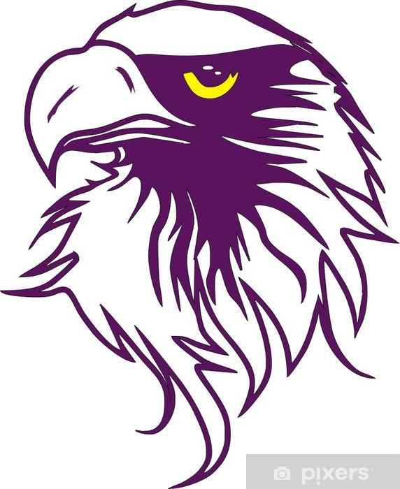 572x700 Purple Eagle Drawing Wall Mural We Live To Change