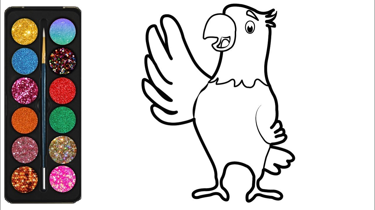 1280x720 Coloring Pages Eagle For Kids Learn Colors Painting For Kids