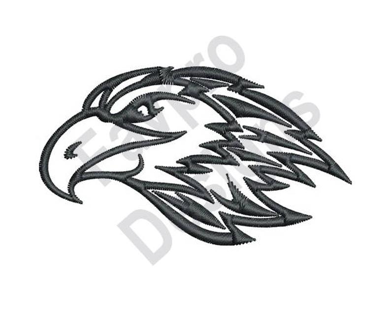 794x635 Eagle Outline Machine Embroidery Design Etsy