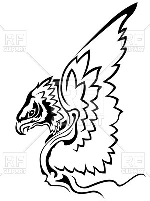 300x400 Eagle With Raised Wings