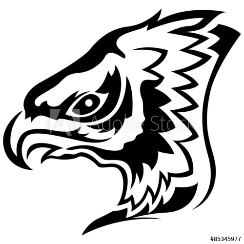 500x500 menacing eagle black outline