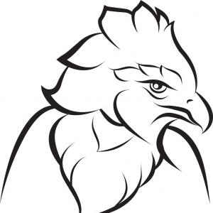 300x300 Photostock Vector Vector Eagle Vintage Line Drawing Egale