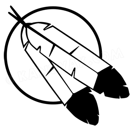 425x425 eagle feather moon decals vinyl ideas kayak stickers, kayak