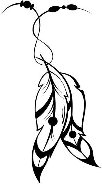 332x600 Huge Collection Of 'indian Feathers Drawing' Download More Than