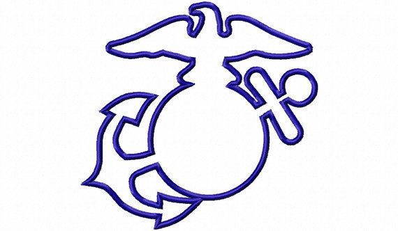 570x332 Applique Eagle Globe Anchor Silhouette The Sweetest Things