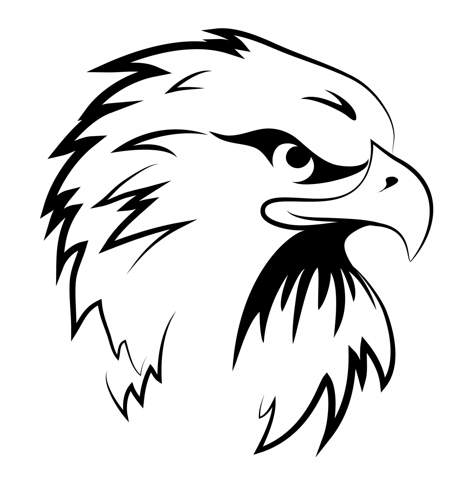 Eagle Drawing Outline Free download on ClipArtMag