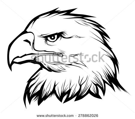 450x395 Eagle Head Clipart Black And White Vector Clip Art Images
