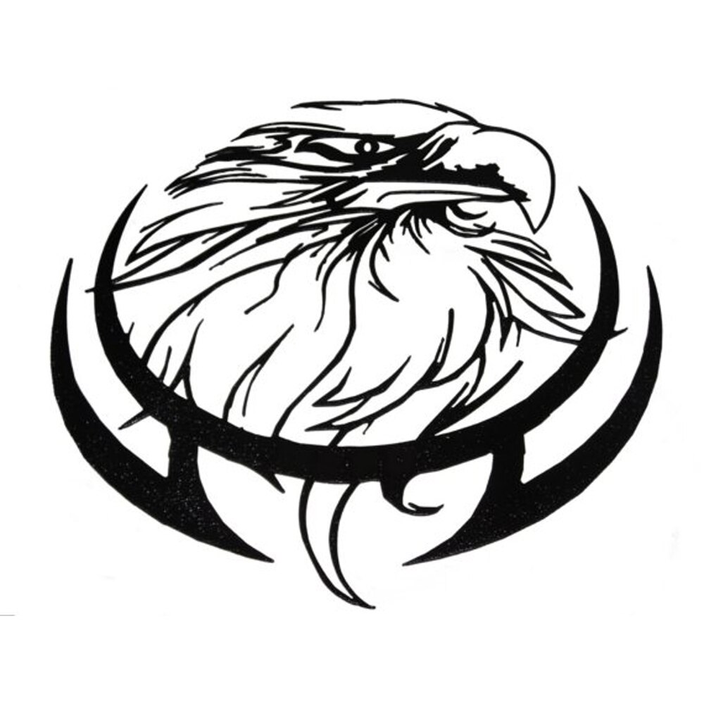 1000x1000 Eagle Head Metal Wall Art