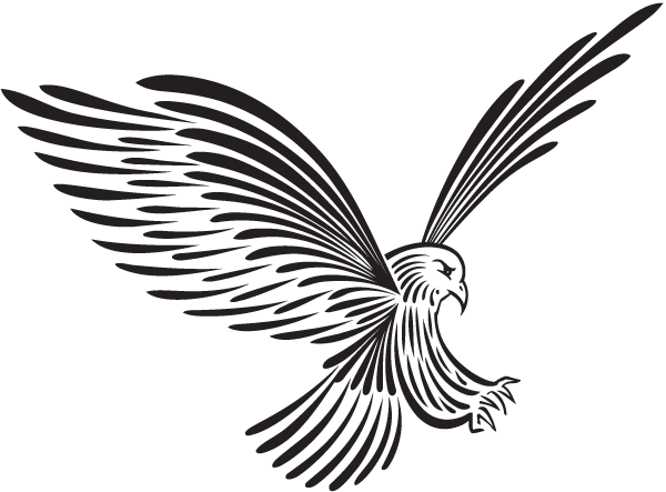 600x443 Eagle Landing Art Decal