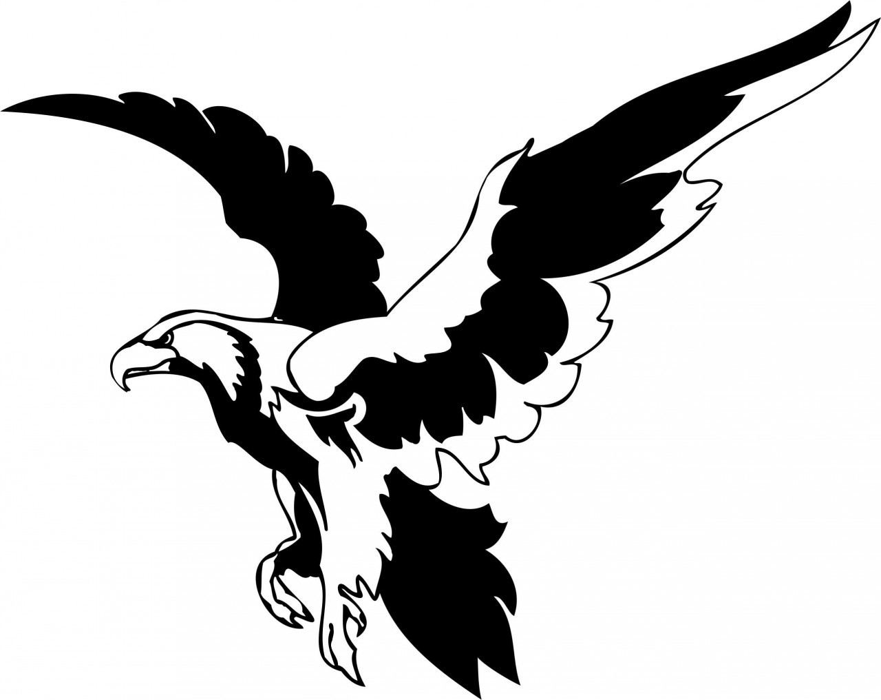 Eagle Landing Drawing | Free download on ClipArtMag