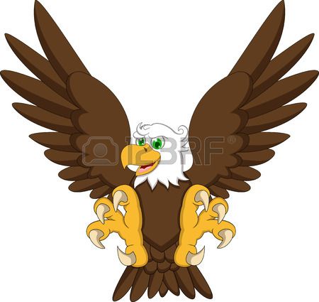 450x425 Stock Vector Animal Cartoon Eagle Cartoon, Cartoon Drawings