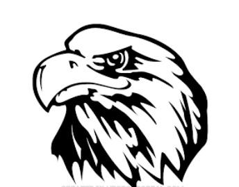 344x269 Detailed Eagle Silhouette Mascot Decal Visions On Vinyl