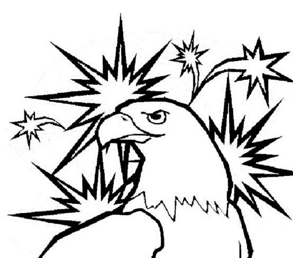 600x527 Eagle Mascot Coloring Pages