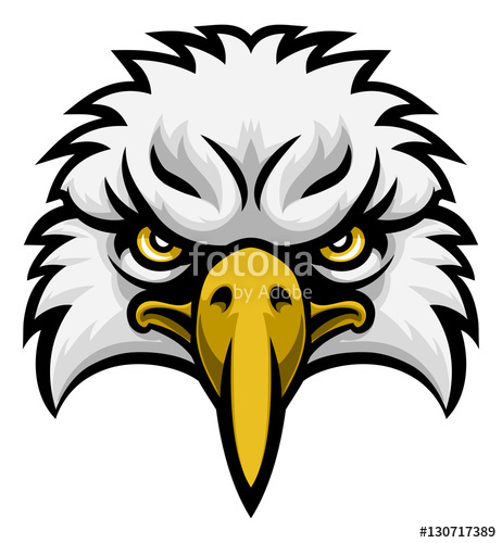 462x500 Eagle Mascot Face Stock Image And Royalty Free Vector