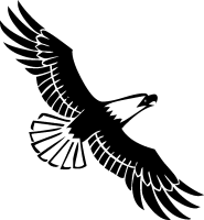 185x200 Clipart Eagle Soaring