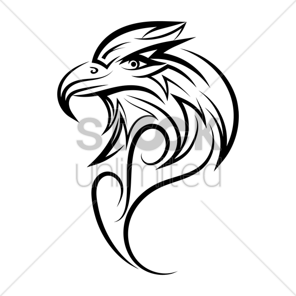 600x600 Eagle Tattoo Vector Image