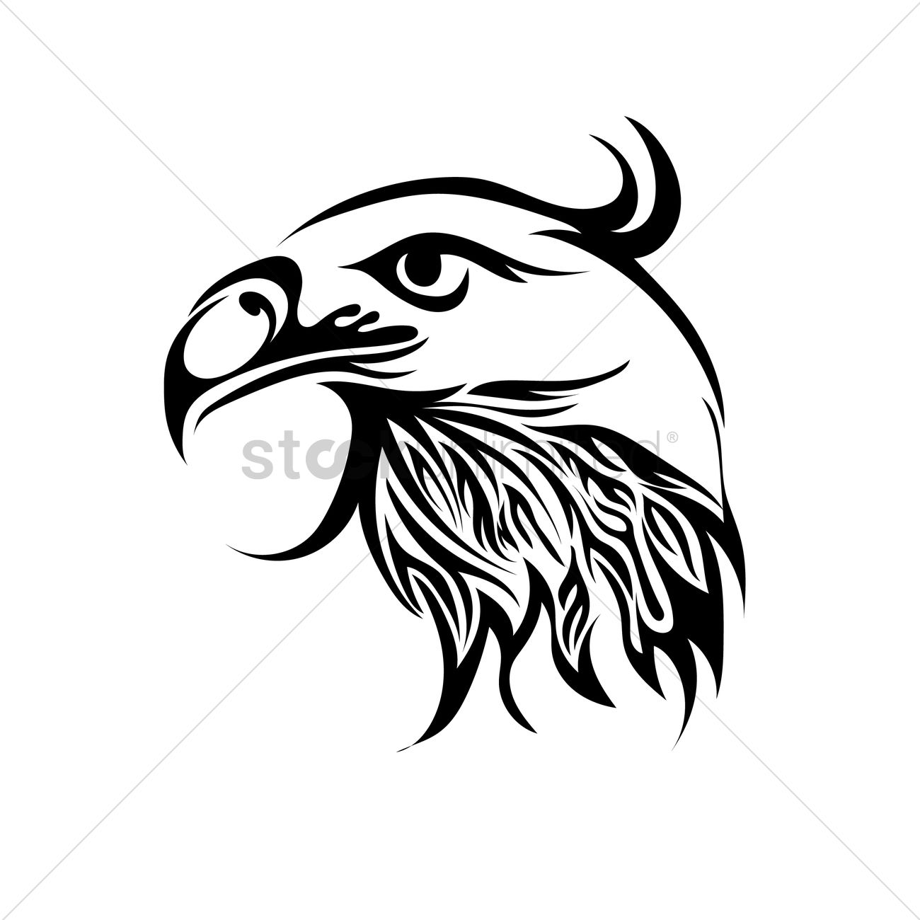 1300x1300 Eagle Tattoo Design Vector Image