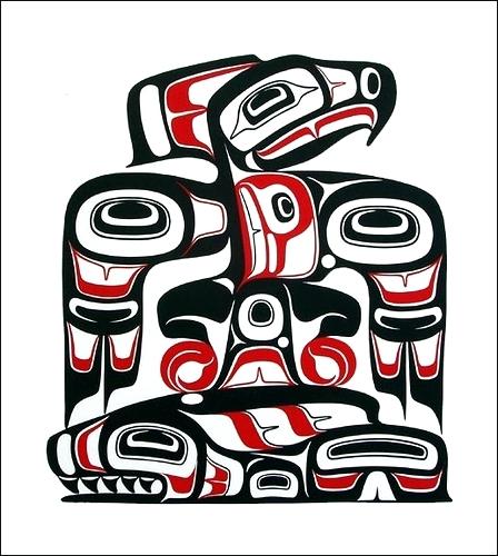 448x500 Thunderbird Totem Pole