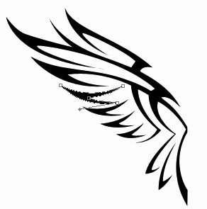 292x295 Black Birds Clipart Illustrationpair Feathered Eagle Wings Tdoes