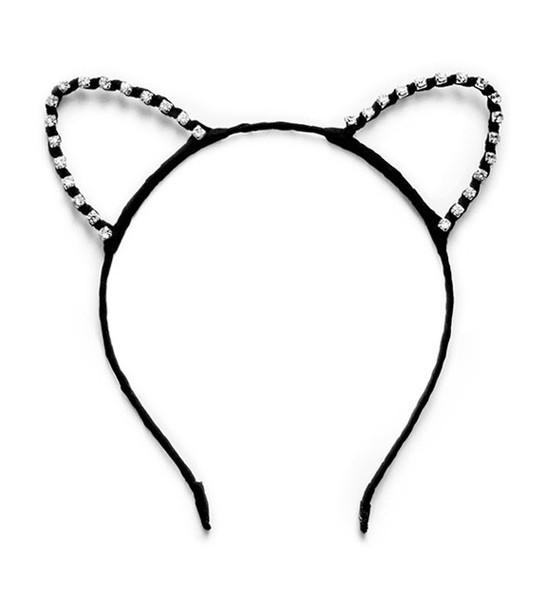 550x600 Rhinestone Cat Ears Headband Meowingtons