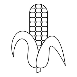 300x300 Ear Of Corn Icon Outline Illustration Of Ear Of Corn Vector Icon