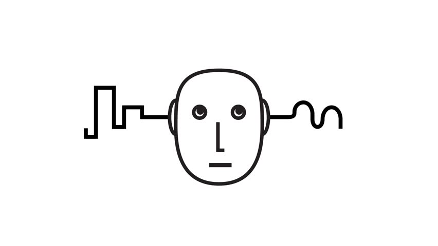 852x480 Ear And Sound Waves Stock Video Footage